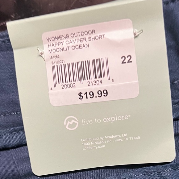 WOMENS OUTDOOR HAPPY CAMPER SHORT
MOONLIT OCEAN, size 22 - Picture 3 of 5